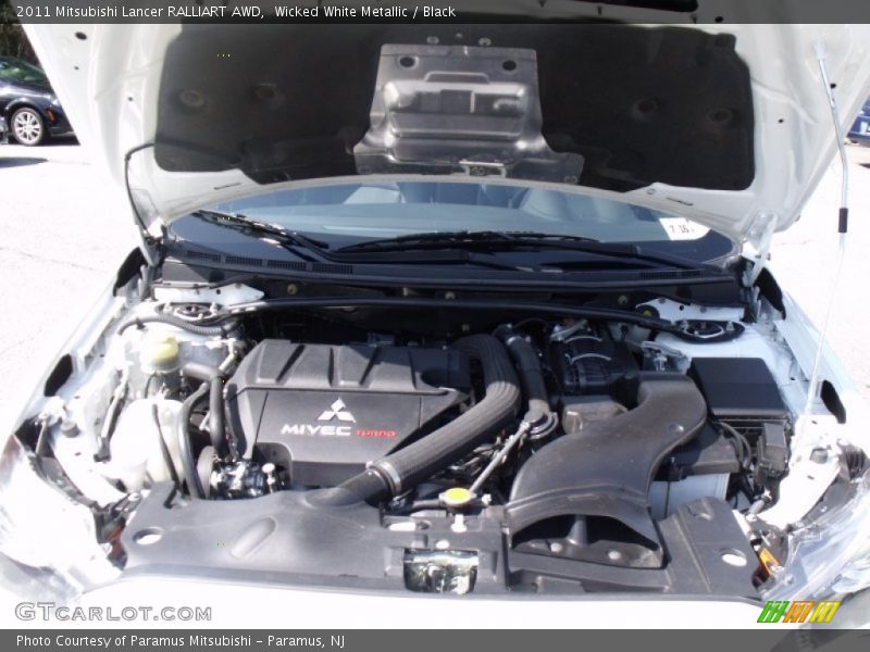 Wicked White Metallic / Black 2011 Mitsubishi Lancer RALLIART AWD