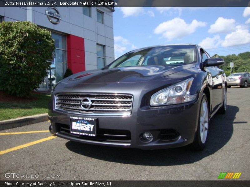 Dark Slate Metallic / Caffe Latte 2009 Nissan Maxima 3.5 SV