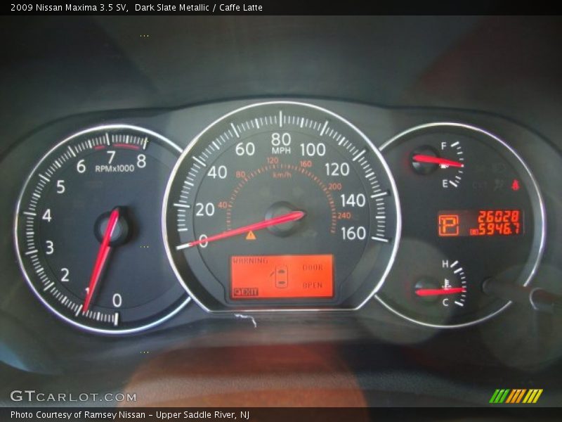 Dark Slate Metallic / Caffe Latte 2009 Nissan Maxima 3.5 SV