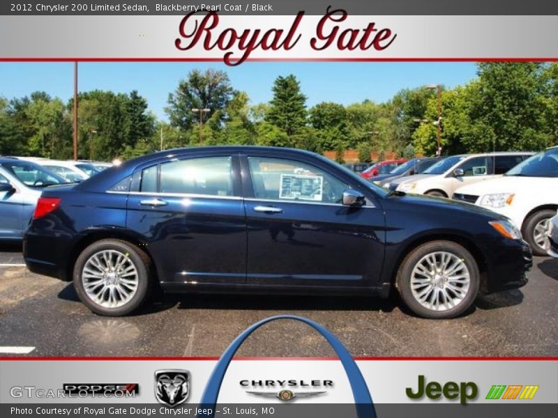 Blackberry Pearl Coat / Black 2012 Chrysler 200 Limited Sedan