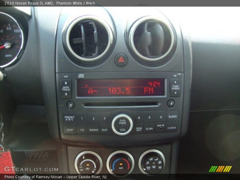 Phantom White / Black 2010 Nissan Rogue SL AWD