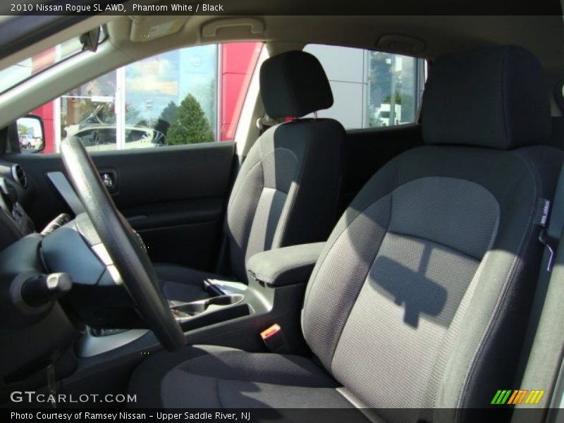 Phantom White / Black 2010 Nissan Rogue SL AWD