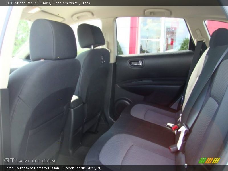 Phantom White / Black 2010 Nissan Rogue SL AWD