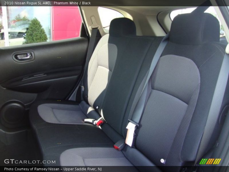 Phantom White / Black 2010 Nissan Rogue SL AWD