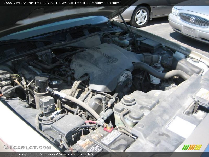 Harvest Gold Metallic / Medium Parchment 2000 Mercury Grand Marquis LS