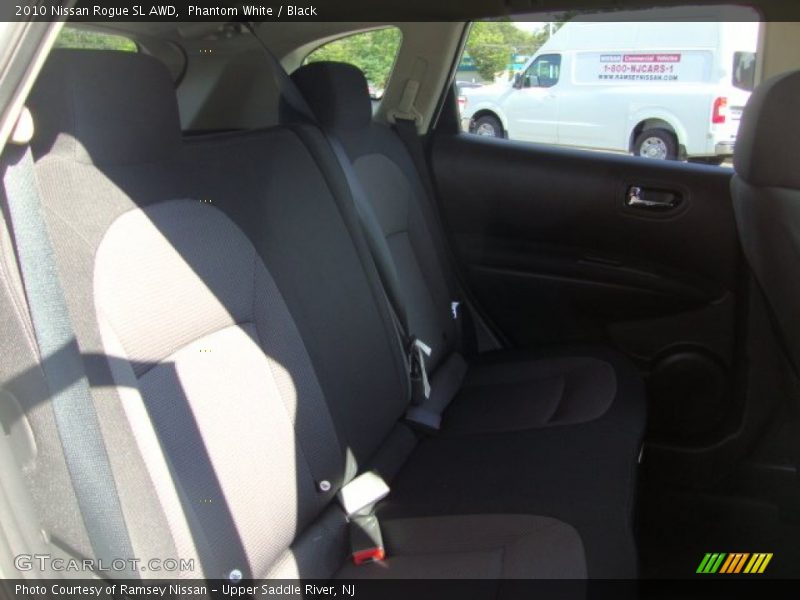 Phantom White / Black 2010 Nissan Rogue SL AWD