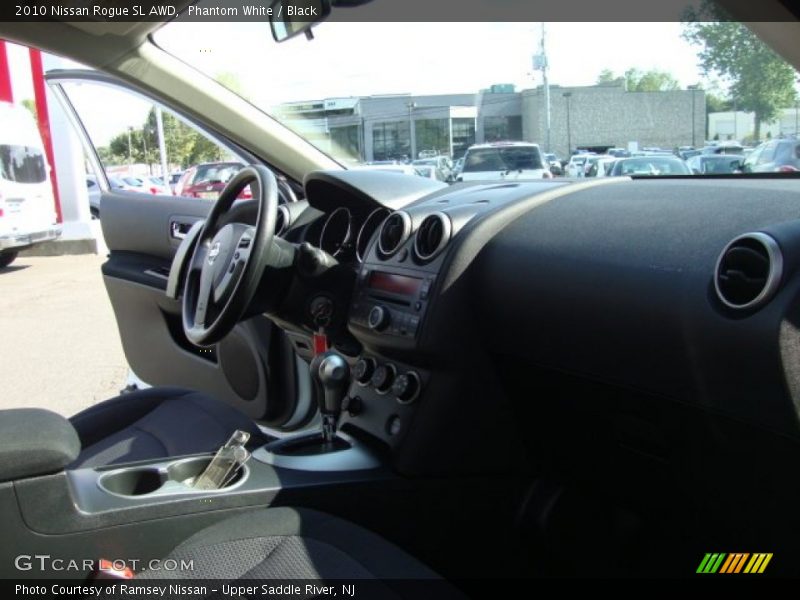 Phantom White / Black 2010 Nissan Rogue SL AWD
