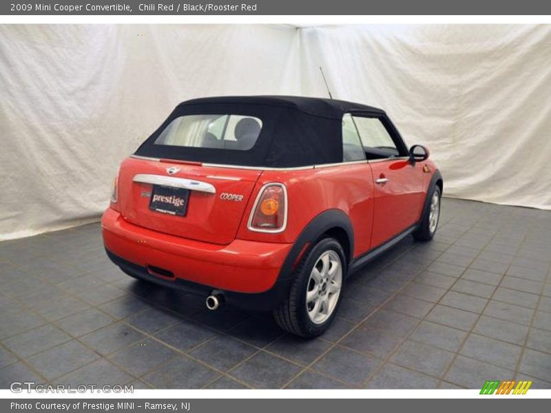 Chili Red / Black/Rooster Red 2009 Mini Cooper Convertible