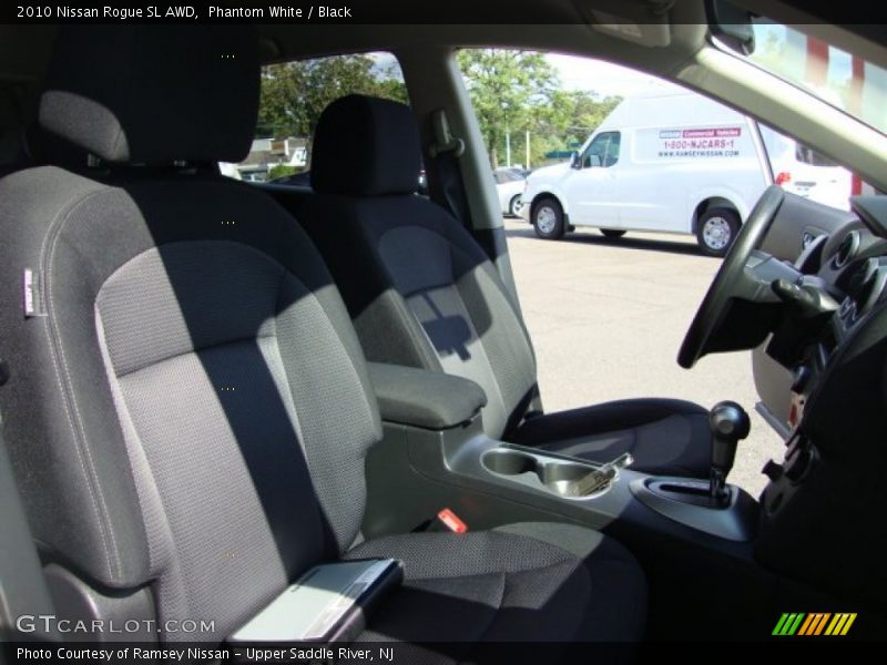 Phantom White / Black 2010 Nissan Rogue SL AWD