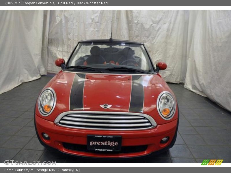 Chili Red / Black/Rooster Red 2009 Mini Cooper Convertible