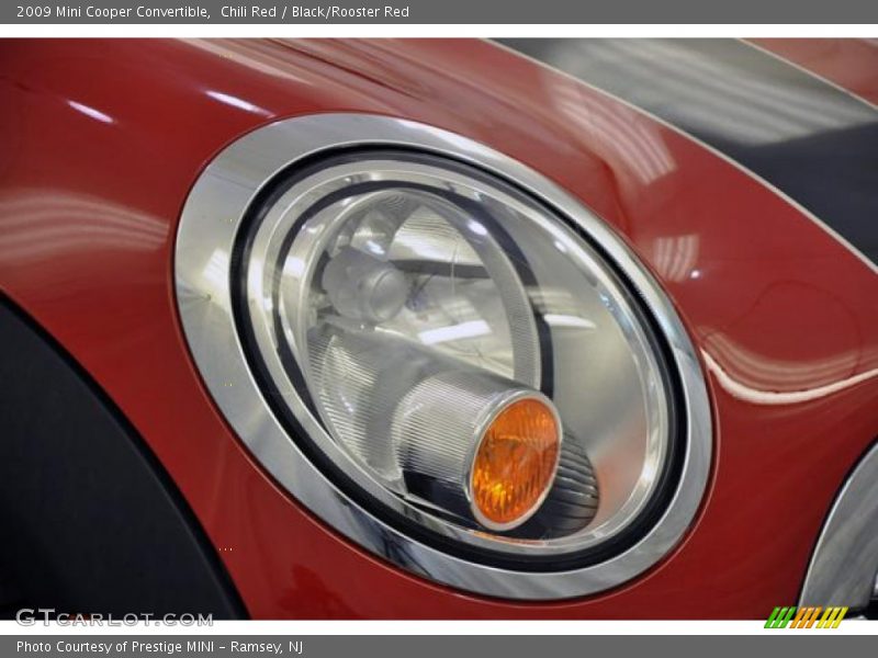 Chili Red / Black/Rooster Red 2009 Mini Cooper Convertible