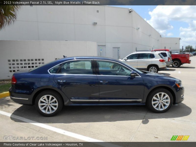 Night Blue Metallic / Titan Black 2013 Volkswagen Passat 2.5L SEL