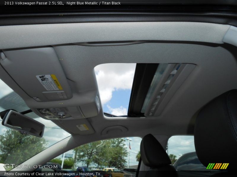Night Blue Metallic / Titan Black 2013 Volkswagen Passat 2.5L SEL
