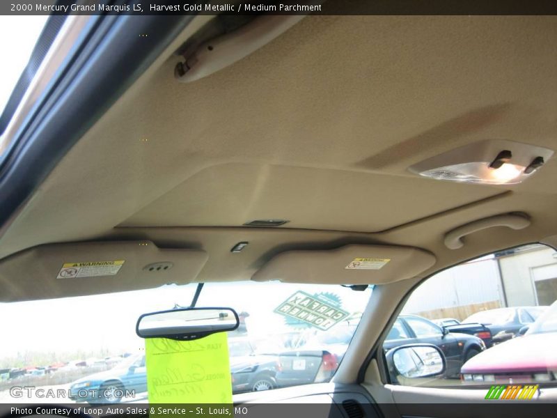 Harvest Gold Metallic / Medium Parchment 2000 Mercury Grand Marquis LS
