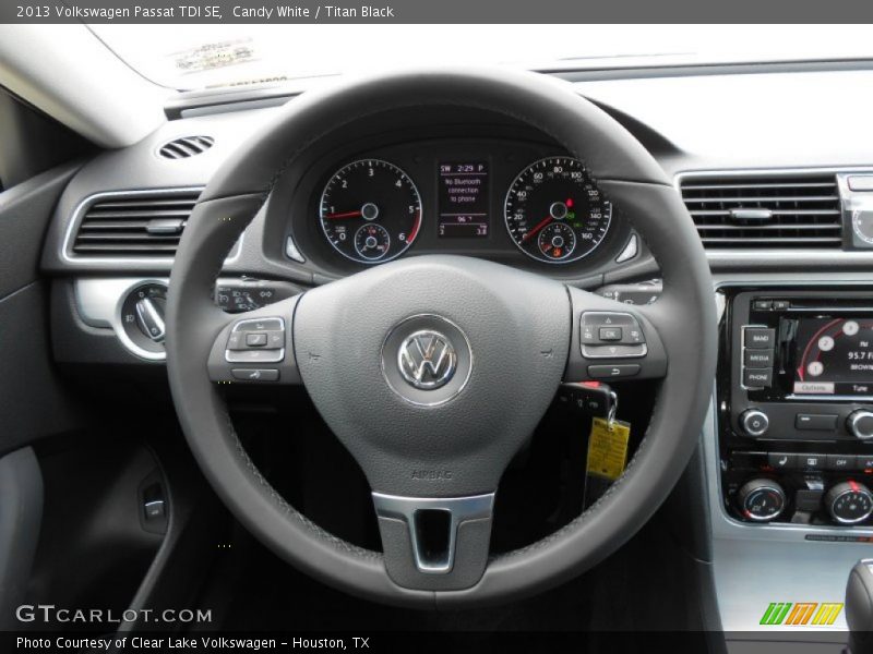 Candy White / Titan Black 2013 Volkswagen Passat TDI SE