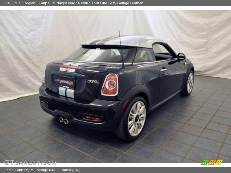 Midnight Black Metallic / Satellite Gray Lounge Leather 2012 Mini Cooper S Coupe