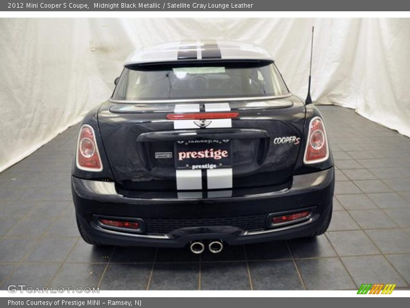 Midnight Black Metallic / Satellite Gray Lounge Leather 2012 Mini Cooper S Coupe