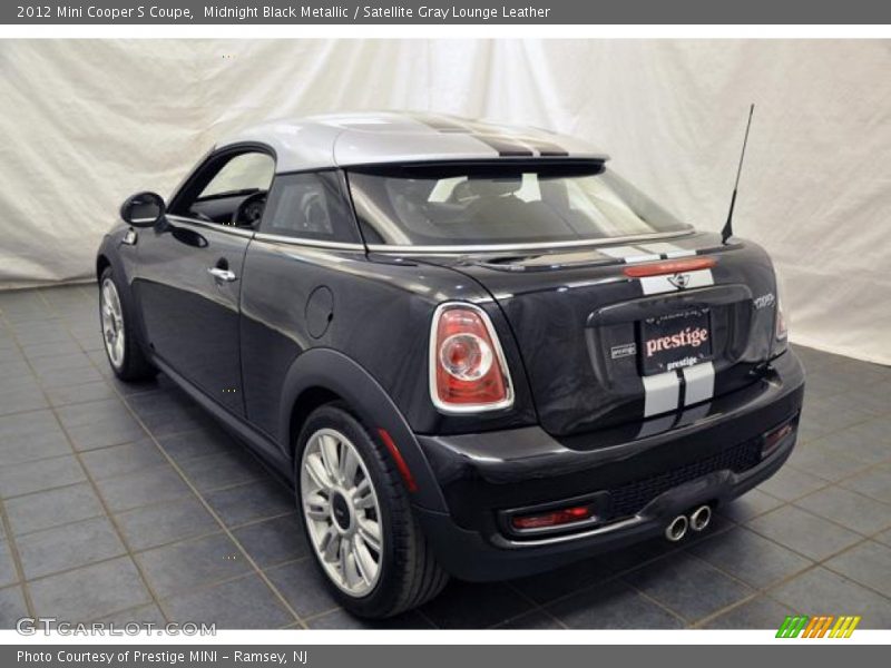 Midnight Black Metallic / Satellite Gray Lounge Leather 2012 Mini Cooper S Coupe