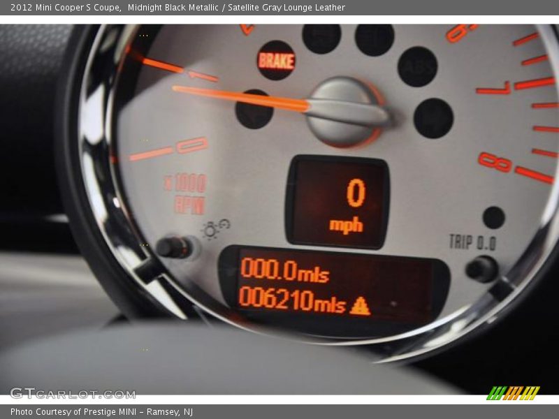 Midnight Black Metallic / Satellite Gray Lounge Leather 2012 Mini Cooper S Coupe