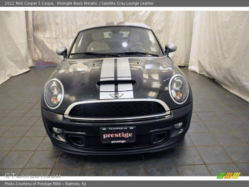 Midnight Black Metallic / Satellite Gray Lounge Leather 2012 Mini Cooper S Coupe