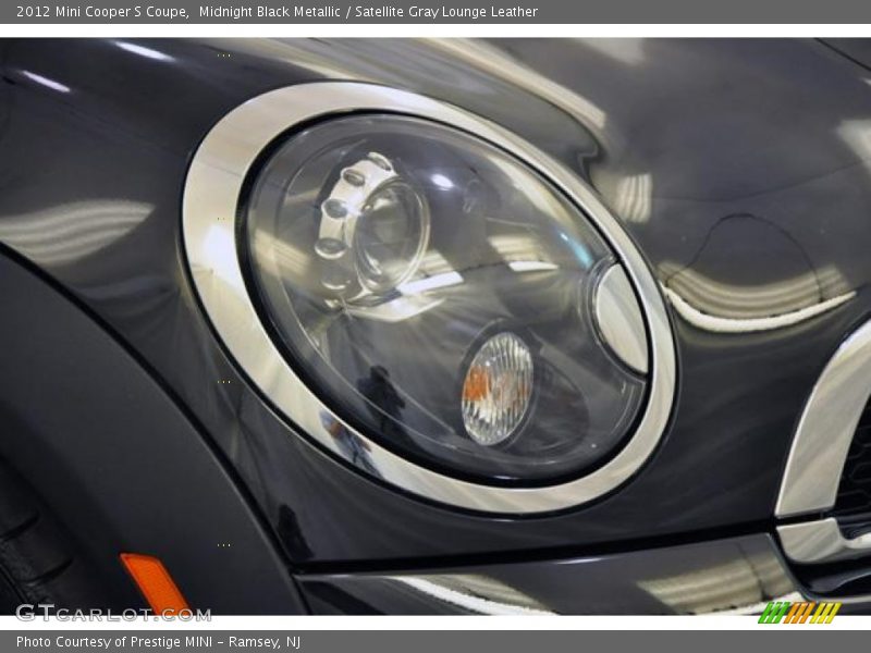 Midnight Black Metallic / Satellite Gray Lounge Leather 2012 Mini Cooper S Coupe