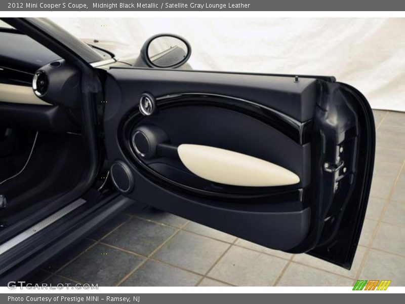 Midnight Black Metallic / Satellite Gray Lounge Leather 2012 Mini Cooper S Coupe