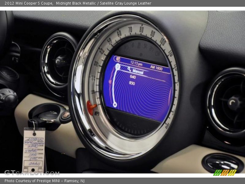 Midnight Black Metallic / Satellite Gray Lounge Leather 2012 Mini Cooper S Coupe