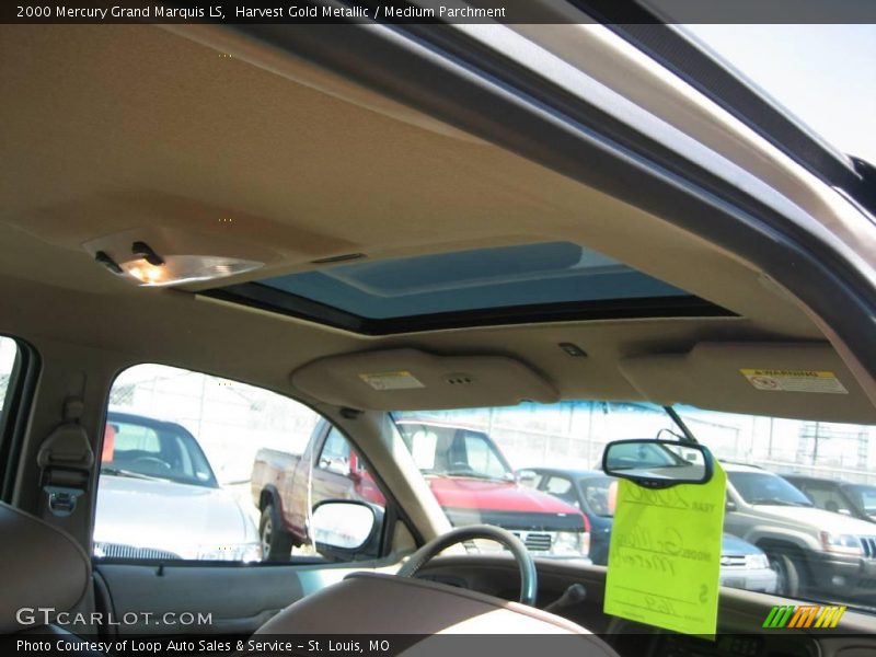 Harvest Gold Metallic / Medium Parchment 2000 Mercury Grand Marquis LS
