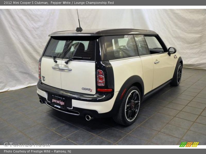 Pepper White / Lounge Championship Red 2012 Mini Cooper S Clubman
