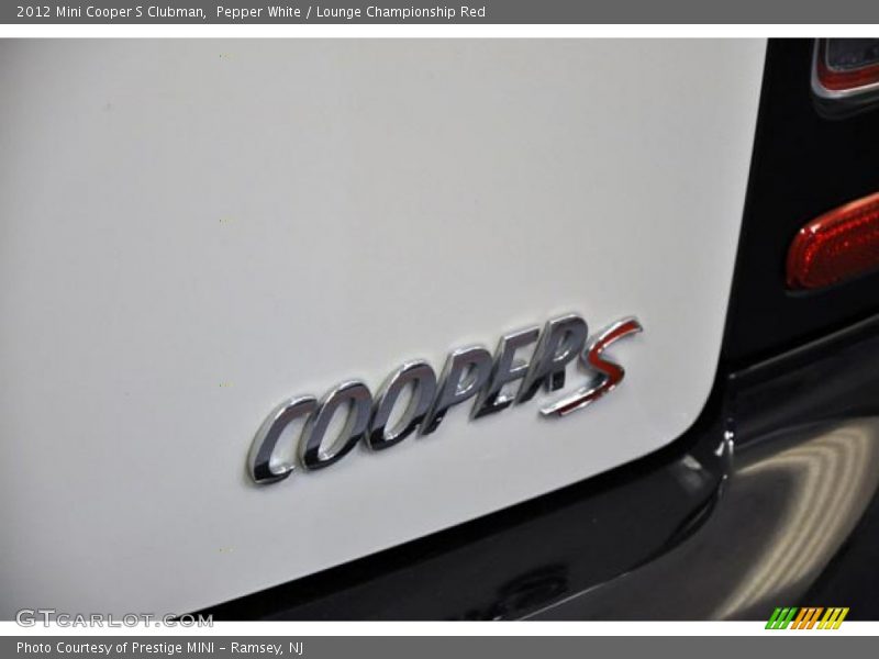 Pepper White / Lounge Championship Red 2012 Mini Cooper S Clubman