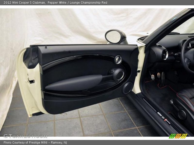 Pepper White / Lounge Championship Red 2012 Mini Cooper S Clubman