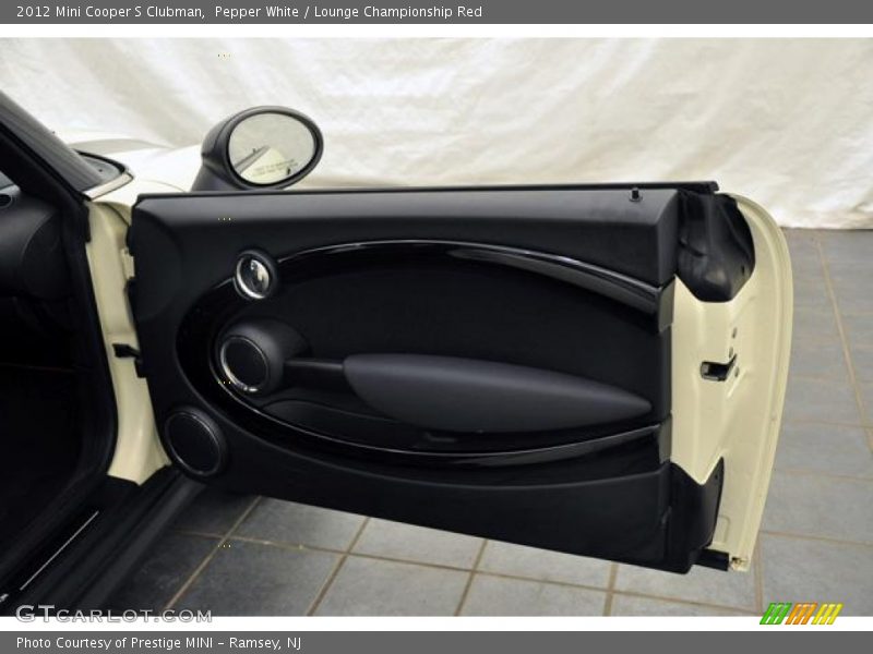 Pepper White / Lounge Championship Red 2012 Mini Cooper S Clubman