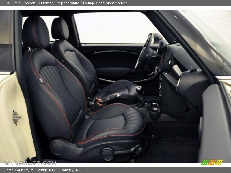 Pepper White / Lounge Championship Red 2012 Mini Cooper S Clubman