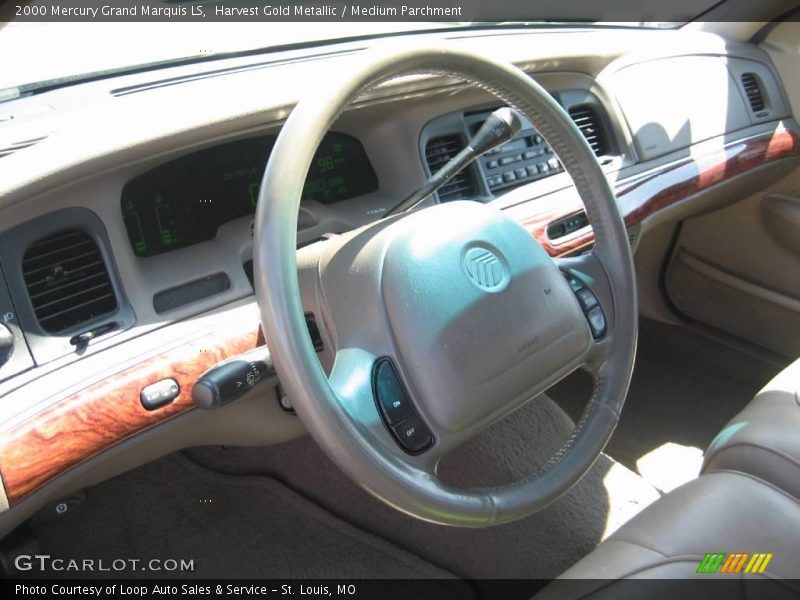 Harvest Gold Metallic / Medium Parchment 2000 Mercury Grand Marquis LS