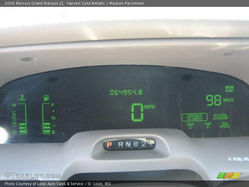 Harvest Gold Metallic / Medium Parchment 2000 Mercury Grand Marquis LS