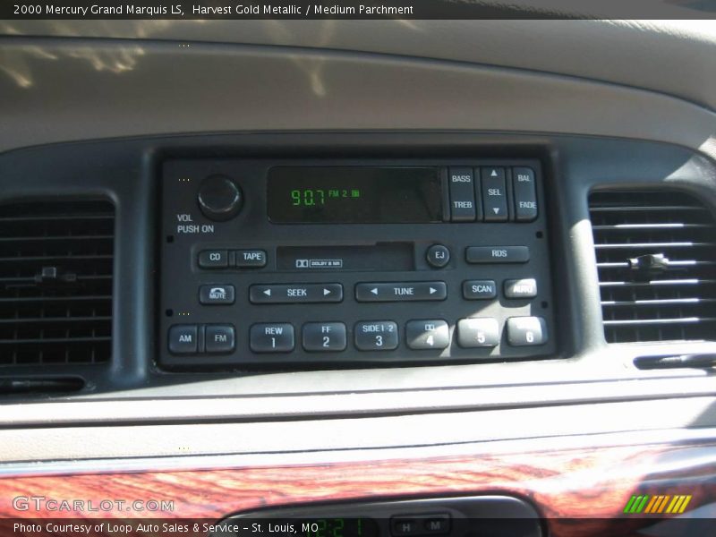 Harvest Gold Metallic / Medium Parchment 2000 Mercury Grand Marquis LS