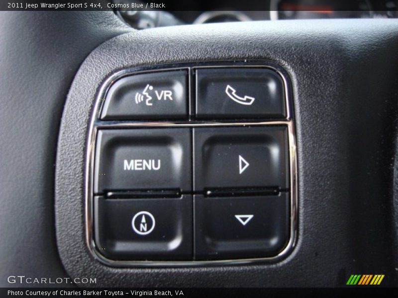 Controls of 2011 Wrangler Sport S 4x4