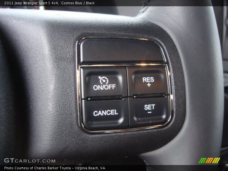 Controls of 2011 Wrangler Sport S 4x4