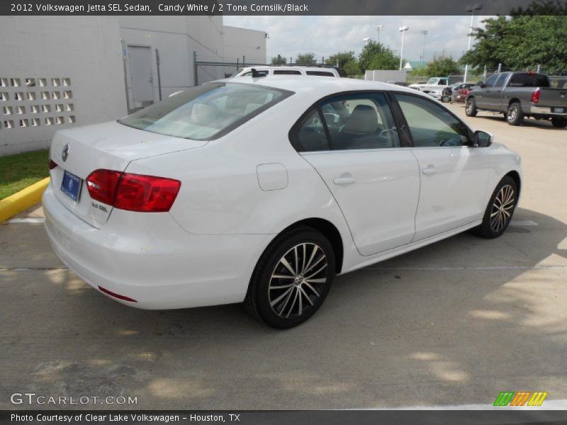 Candy White / 2 Tone Cornsilk/Black 2012 Volkswagen Jetta SEL Sedan