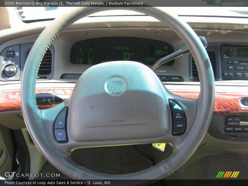 Harvest Gold Metallic / Medium Parchment 2000 Mercury Grand Marquis LS