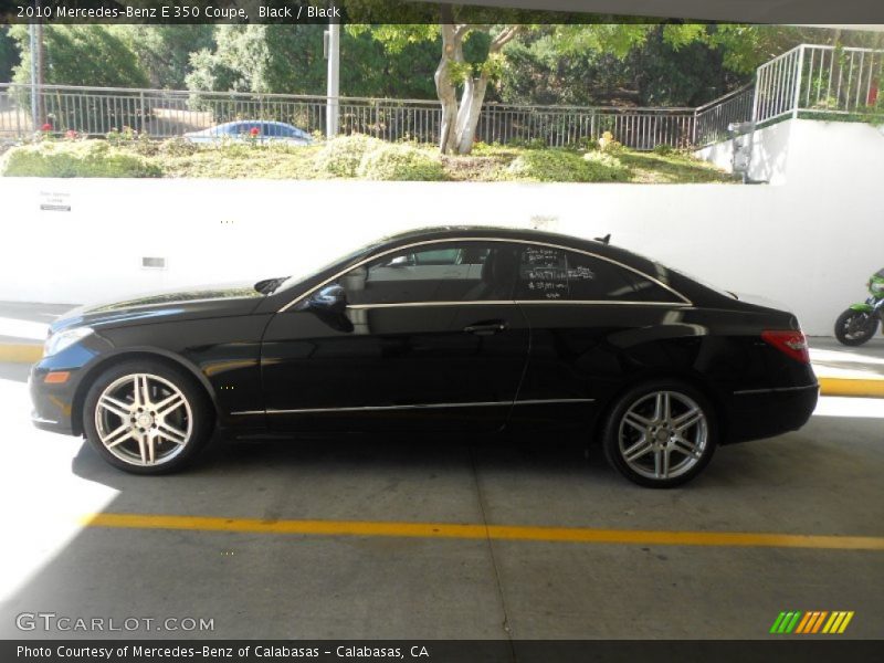 Black / Black 2010 Mercedes-Benz E 350 Coupe