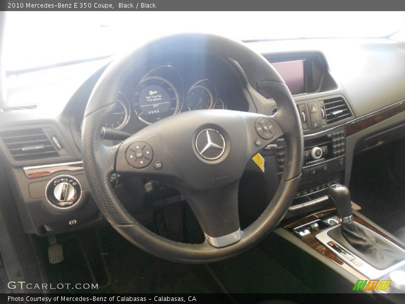 Black / Black 2010 Mercedes-Benz E 350 Coupe