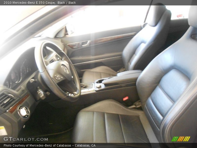 Black / Black 2010 Mercedes-Benz E 350 Coupe