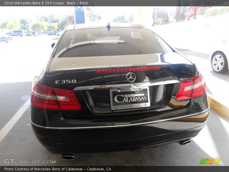Black / Black 2010 Mercedes-Benz E 350 Coupe