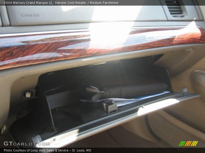 Harvest Gold Metallic / Medium Parchment 2000 Mercury Grand Marquis LS