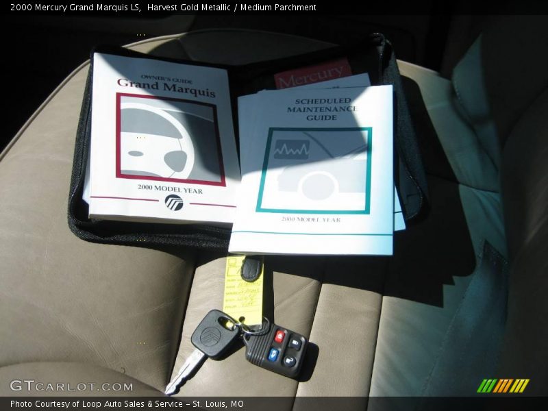 Harvest Gold Metallic / Medium Parchment 2000 Mercury Grand Marquis LS