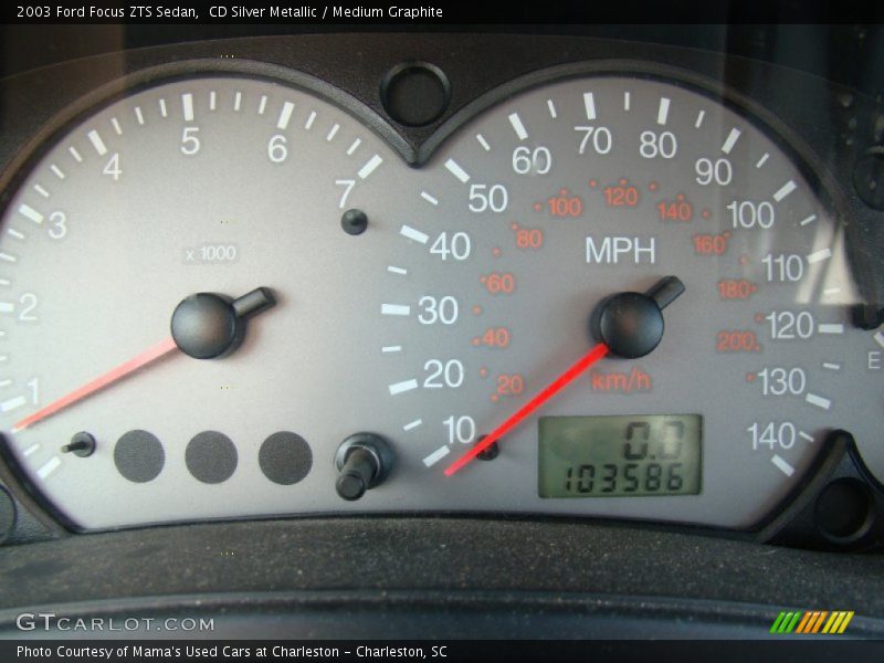CD Silver Metallic / Medium Graphite 2003 Ford Focus ZTS Sedan