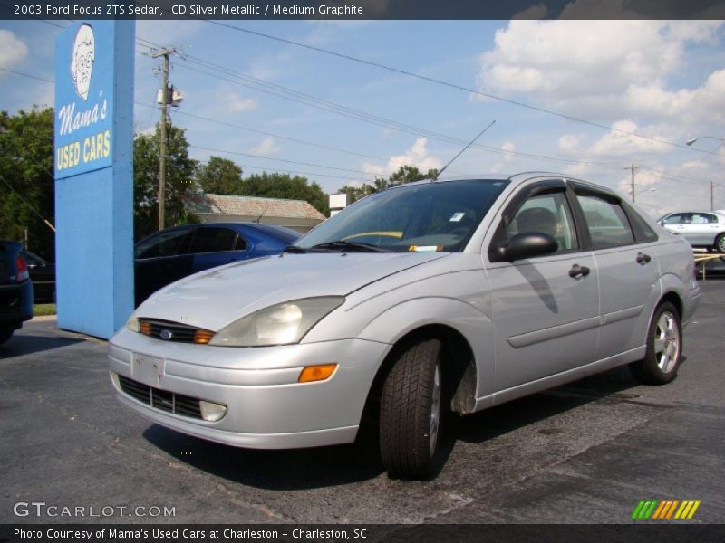CD Silver Metallic / Medium Graphite 2003 Ford Focus ZTS Sedan