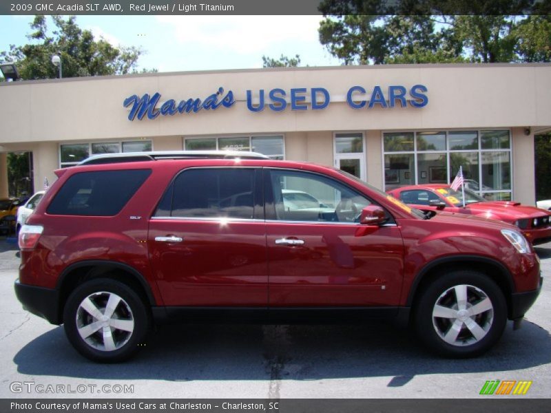 Red Jewel / Light Titanium 2009 GMC Acadia SLT AWD