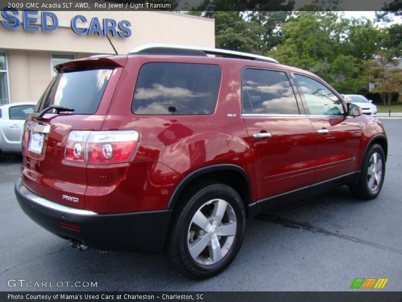 Red Jewel / Light Titanium 2009 GMC Acadia SLT AWD